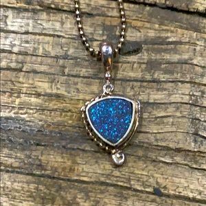 Blue sparkly Necklace